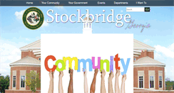 Desktop Screenshot of cityofstockbridge.com