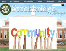 Tablet Screenshot of cityofstockbridge.com